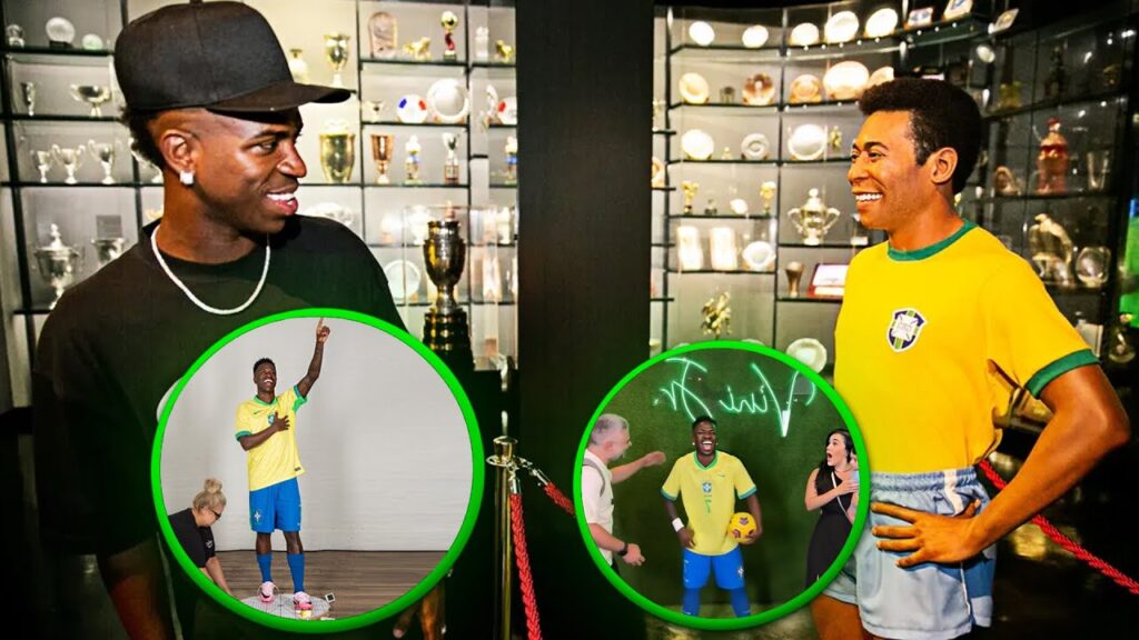 Vinicius Júnior vira estátua de cera em museu de Nova York Vinicius Júnior vira estátua de cera em museu de Nova York