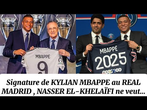 Présentation de kylian Mbappe au Real Madrid à Santiago Brenabeu ; le président du PSG pas content…