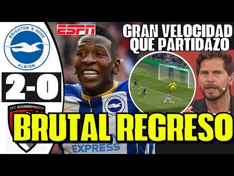 BRUTAL REGRESÓ CON TODO PERVIS ESTUPIÑÁN EN BRIGHTON HIZO TREMENDO PARTIDAZO CON VELOCIDAD SORPRENDE