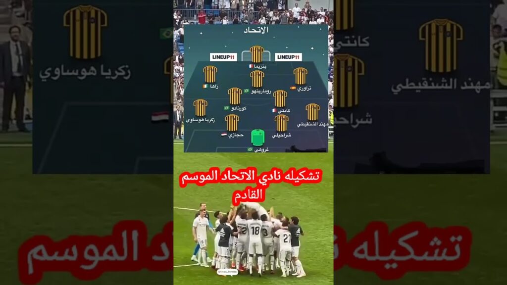 تشكيله نادي الاتحاد الموسم 2024؟#shorts