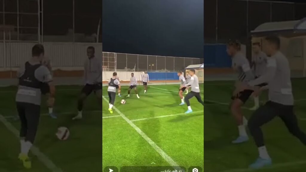 جانب من تدريبات الهلال اليوم