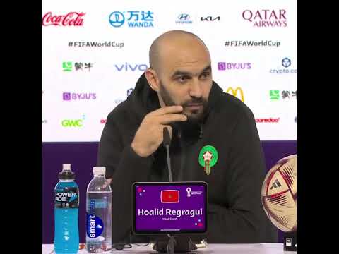 Walid Regragui Parle De La Possession De Ball Contre La France - Maroc France #maroc #france