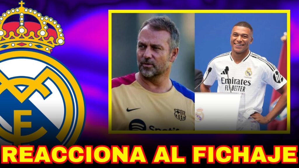 LA REACCIÓN DE HANSI FLICK Y EL BARÇA A LA PRESENTACIÓN DE MBAPPÉ ES UN IMPULSO