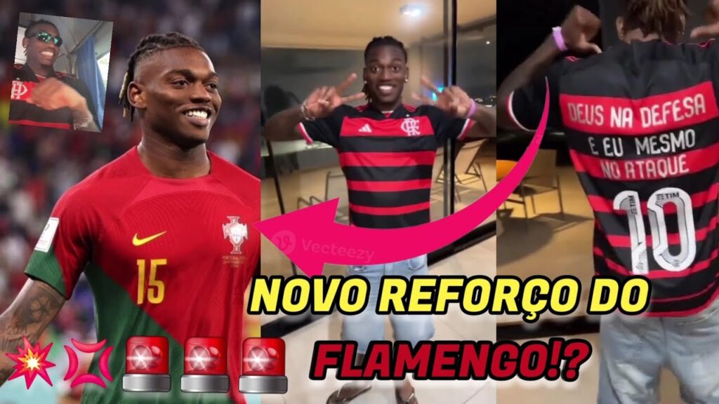 NOVO REFORÇO DO FLAMENGO? KKKKKK • NOTÍCIA DO FLAMENGO/ Rafael Leão camisa do flamengo com o oruam