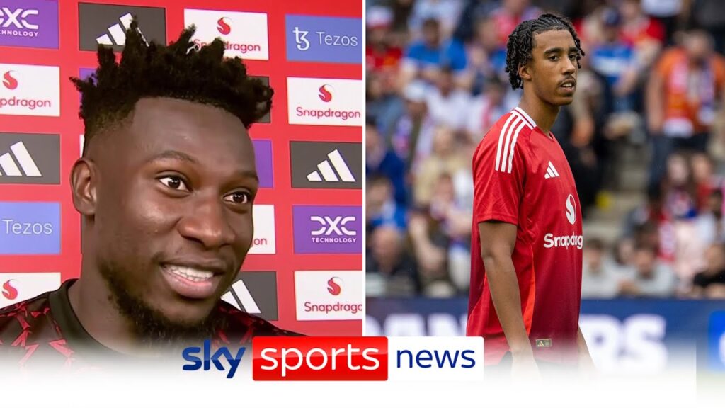 "Talented and good on the ball" | Andre Onana on new Man United signing Leny Yoro after debut