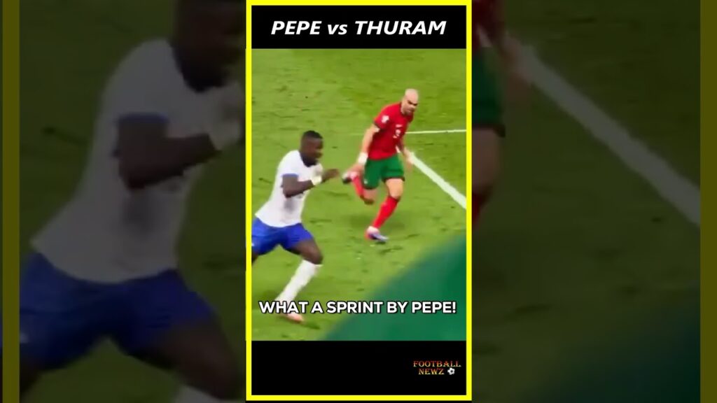 41 Years Old Pepe vs 26 Years Old Thuram 😲 #pepe #legend