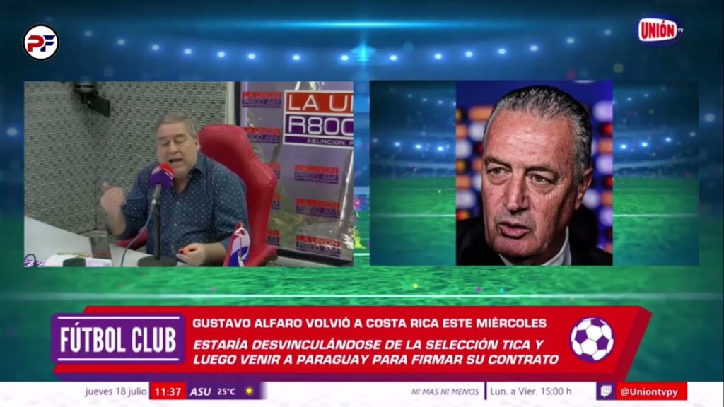 La Federación de Costa Rica busco mejorar las condiciones del contrato de Alfaro - FUTBOL CLUB
