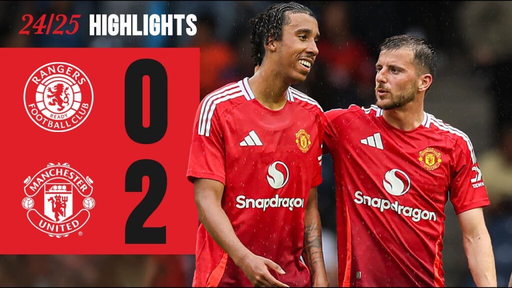 Amad & Hugill FIRE Home! 🚀 | Rangers 0-2 Man Utd | Highlights