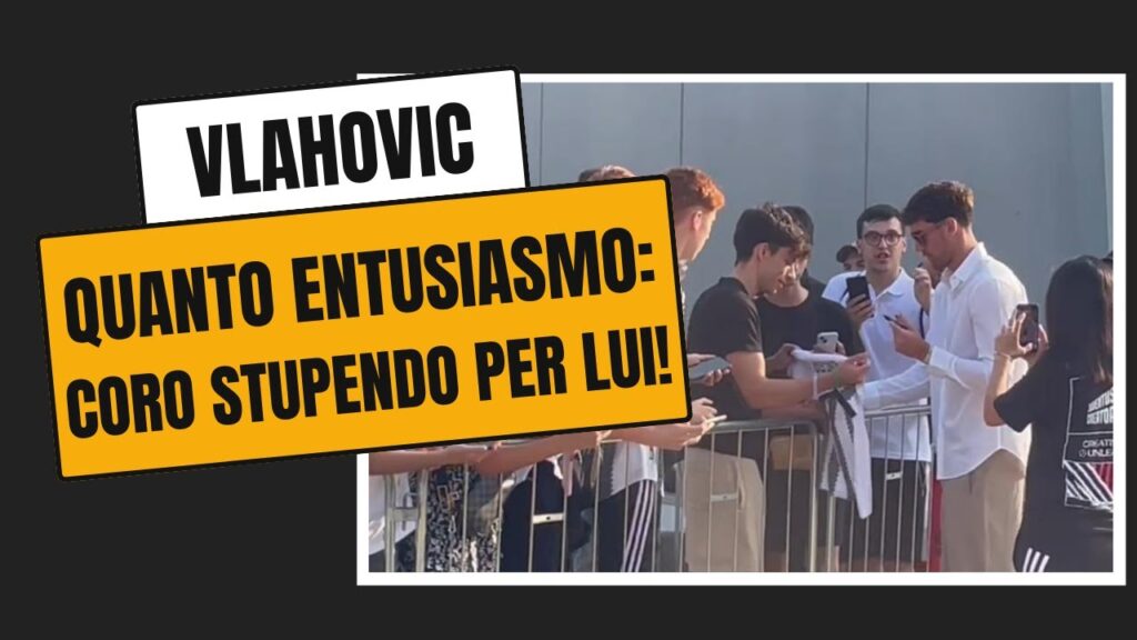 VLAHOVIC È ARRIVATO AL J|MEDICAL  😍| Sentite il CORO STUPENDO per lui 👏🏻