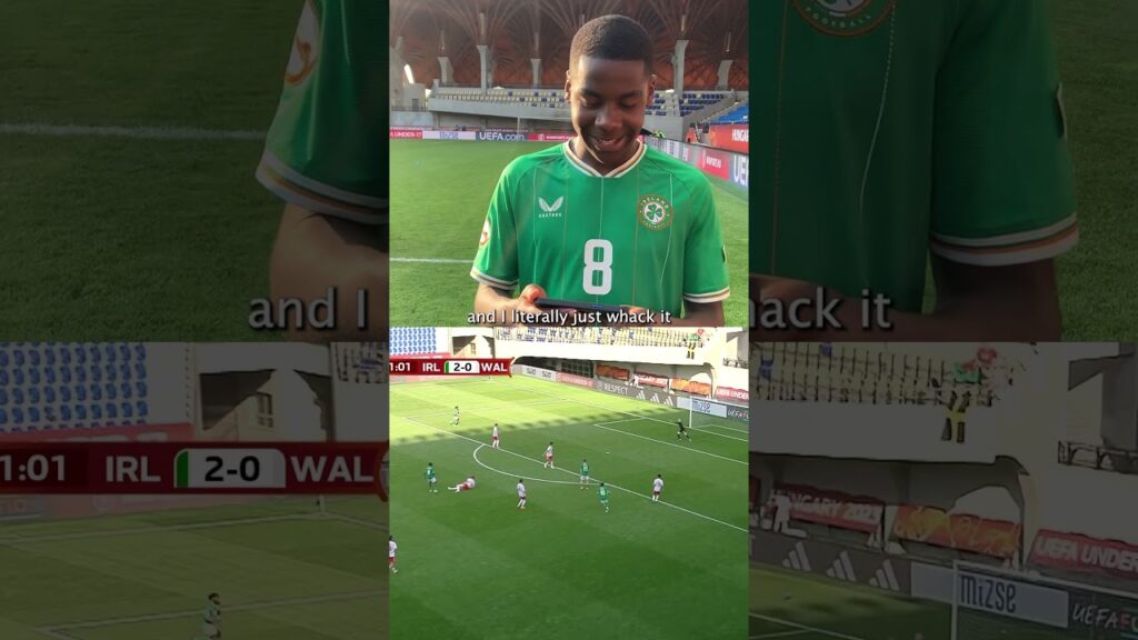 Romeo Akachukwu talks us through THAT goal against Wales 🤩☄️