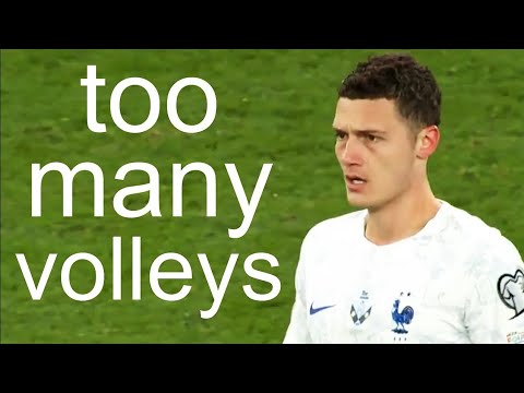 Pavard keeps trying crazy volleys… Pavard keeps trying crazy volleys...