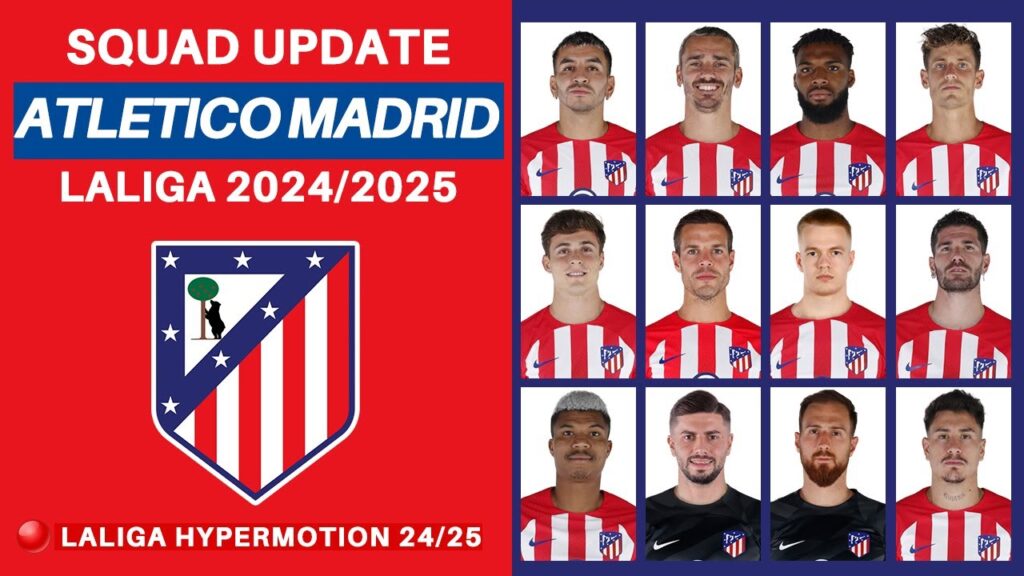 ATLETICO MADRID OFFICIAL SQUADS SUMMER TRANSFER | ATLETICO MADRID SQUAD UPDATE 24/25 | LALIGA 24/25