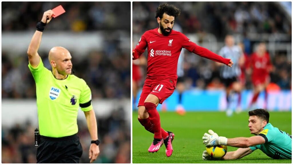 Nick Pope crazy redcard for handball in Newcastle vs Liverpool