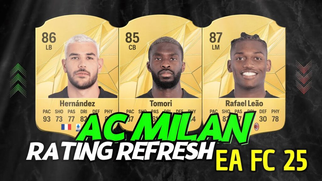 FIFA 25 AC Milan Rating Prediction 🔥 EAFC 25 😱 ft. Rafael Leao, Tomori, Hernandez, ...