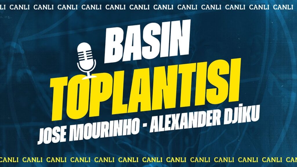 Teknik Direktörümüz Jose Mourinho ve Oyuncumuz Alexander Djiku'nun Basın Toplantısı