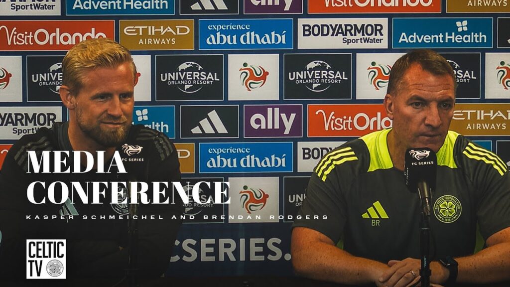Celtic Media Conference | Kasper Schmeichel and Brendan Rodgers | Pre Man City  (22/07/24)