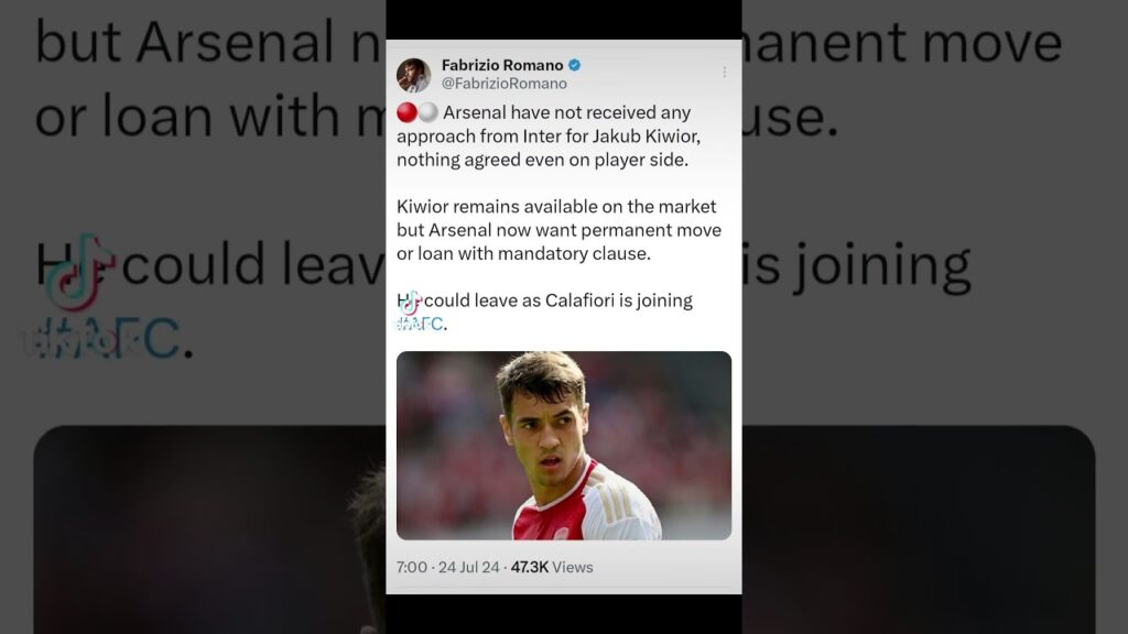 🎙Arsenal Talk 🔴⚪ | Jakub Kiwior TRANSFER News 📝 | #shorts #arsenal #Kiwior