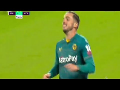 Pablo Sarabia goal vs Fulham #primierleague #football #fulham #wolverhampton