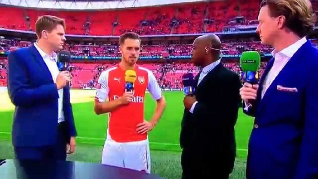 Arsenal v Man City - Aaron Ramsey Interview