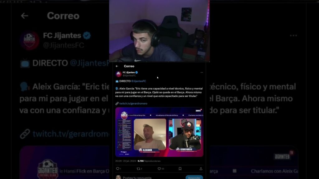 PALABRAS ALEIX GARCIA SOBRE ERIC GARCIA #futbol #football #fifa #fichajes #fcbarcelona #barça #gol
