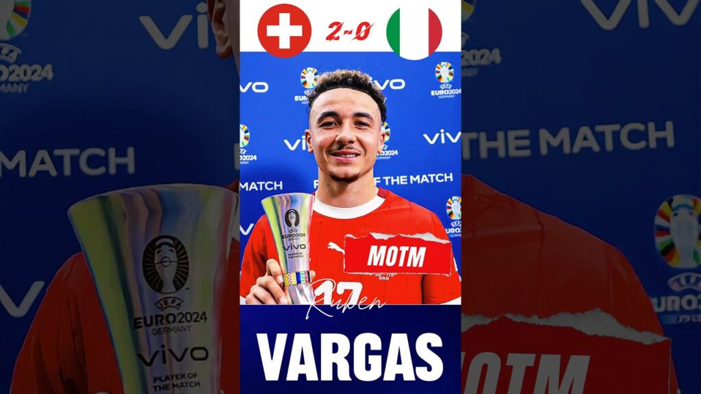 Switzerland 2-0 Italy - Man of The Match: Ruben Vargas Top Stats | Euro 2024