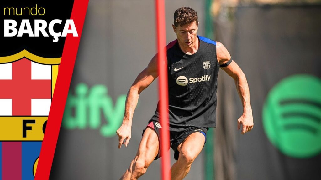 BARÇA ENTRENAMIENTO: LEWANDOWSKI y CHRISTENSEN ya entrenan bajo las órdenes de HANSI FLICK
