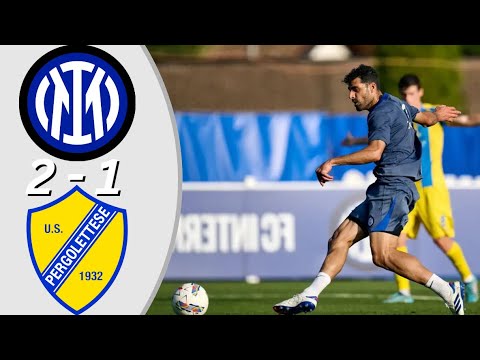 Inter vs Pergolettese 2-1 - All Goals & Highlights - Friendly 2024