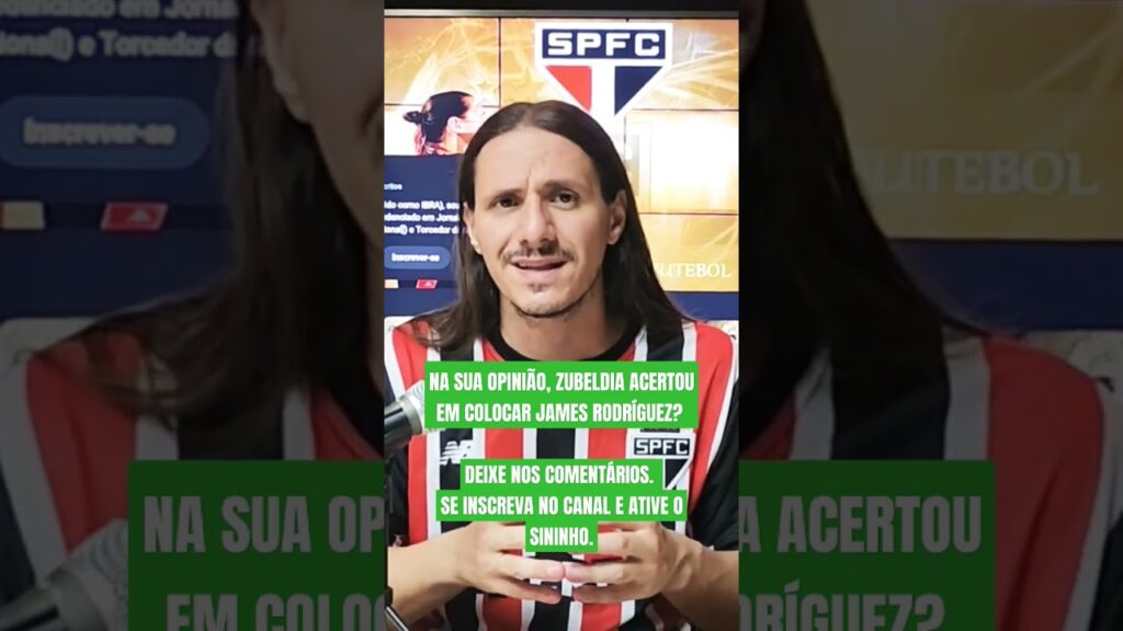 SÃO PAULO FUTEBOL CLUBE - CHOQUE-REI: JAMES RODRÍGUEZ #spfc #SAOPAULOFC #tricolorpaulista