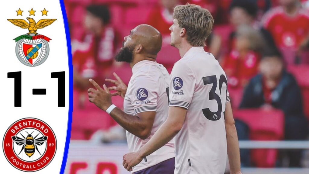 Benfica vs Brentford (1-1) Bryan Mbeumo Goal, Vangelis Pavlidis Goal and Extended Highlights