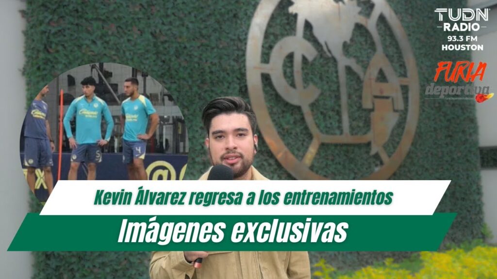 KEVIN ÁLVAREZ regresó a los ENTRENAMIENTOS con el CLUB AMÉRICA