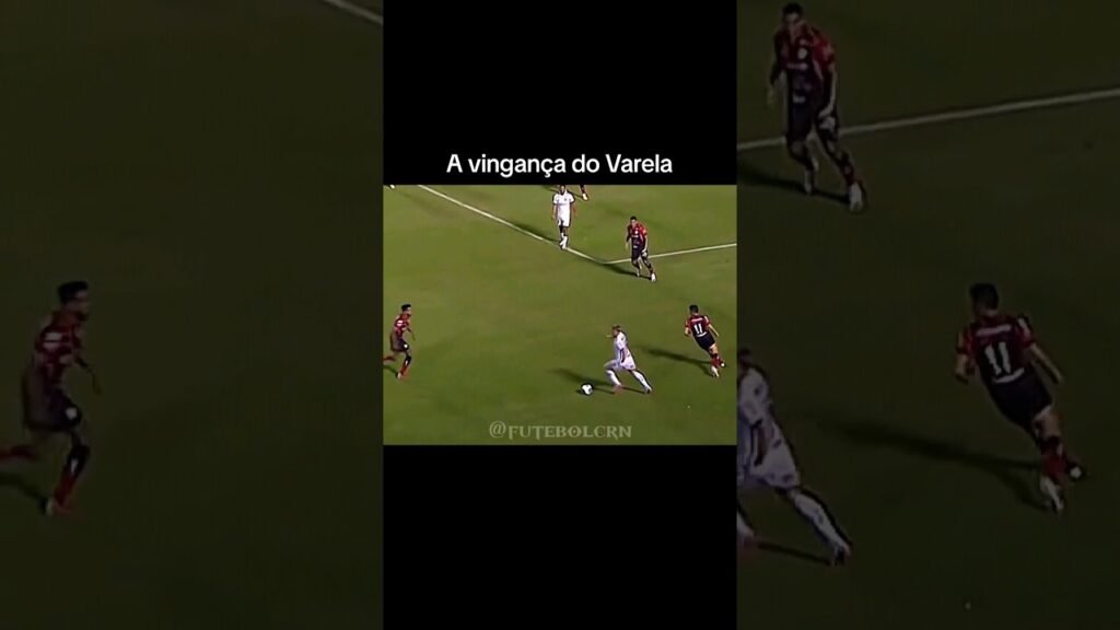 Flamengo X Vitória, Varela tomou um lençol do Osvaldo, e deu o troco porque com ele é toma lá, dá cá