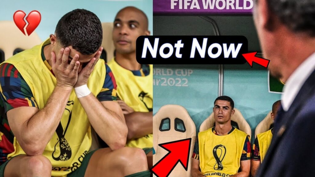 Christiano Ronaldo on The Bench REACTION to Fernando Santos