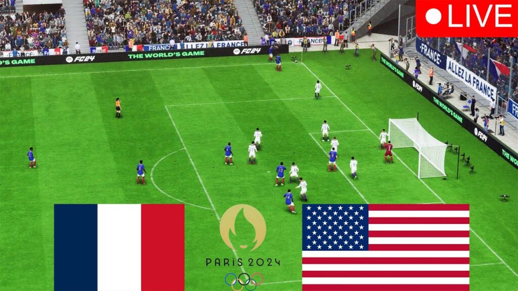 FRANCE vs USA LIVE Paris 2024 Olympics FC 24