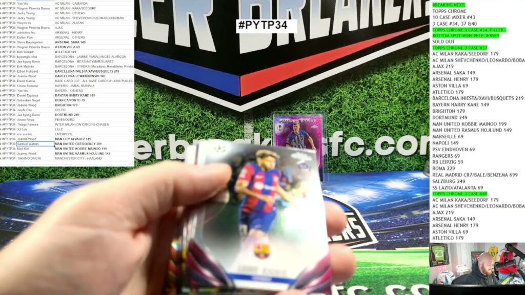 2023-24 Topps UEFA Chrome Club Competitions Soccer 3 Case Mixer, 32 Box PYTP 3xCase Break #PYTP34