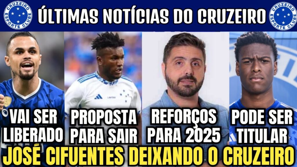 👀💣 MAIS UM DE SAÍDA DO CRUZEIRO : JOSÉ CIFUENTES TEM PROPOSTA ! NICOLA SOBRE REFORÇOS E MICHAEL.