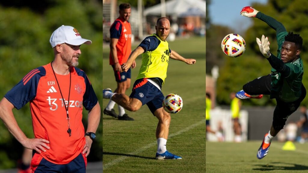 MANCHESTER UNITED PLAYERS TRAINING IN USA TODAY