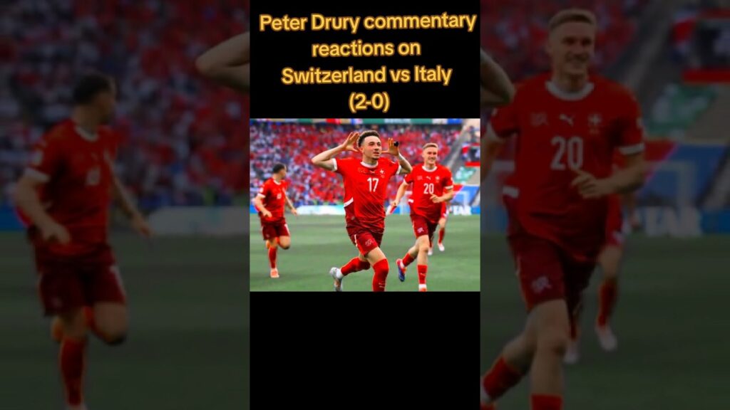 Ruben Vargas goal Peter Drury Reacts  #football #switzerland #peterdrury