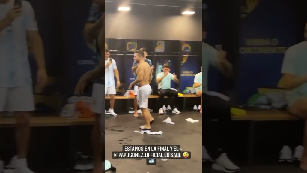 L'Argentina è in finale di COPA AMERICA | SHOW del PAPU GOMEZ negli spogliatoi!