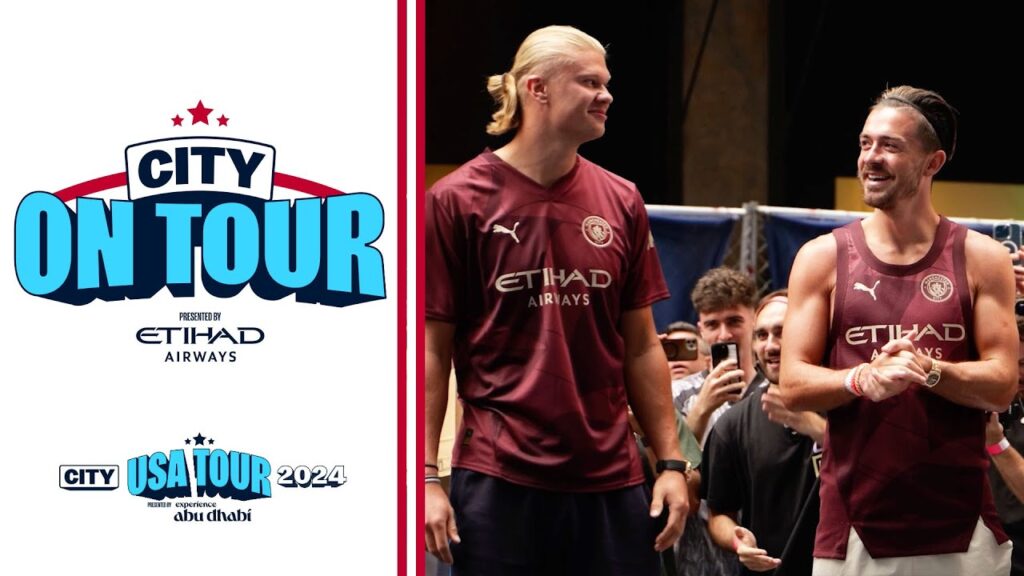 CITY ON TOUR | NEW YORK CITY | Haaland, Grealish and Pep in Times Square!