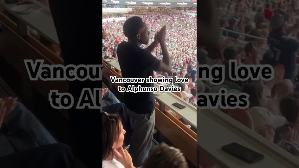 Alphonso Davies supporting his first club @WhitecapsFC 👏