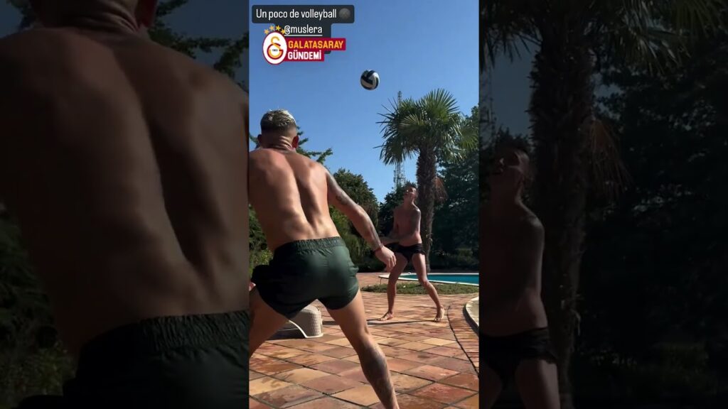 🏐 Fernando Muslera ve Lucas Torreira voleybol oynuyor #shorts #galatasaray