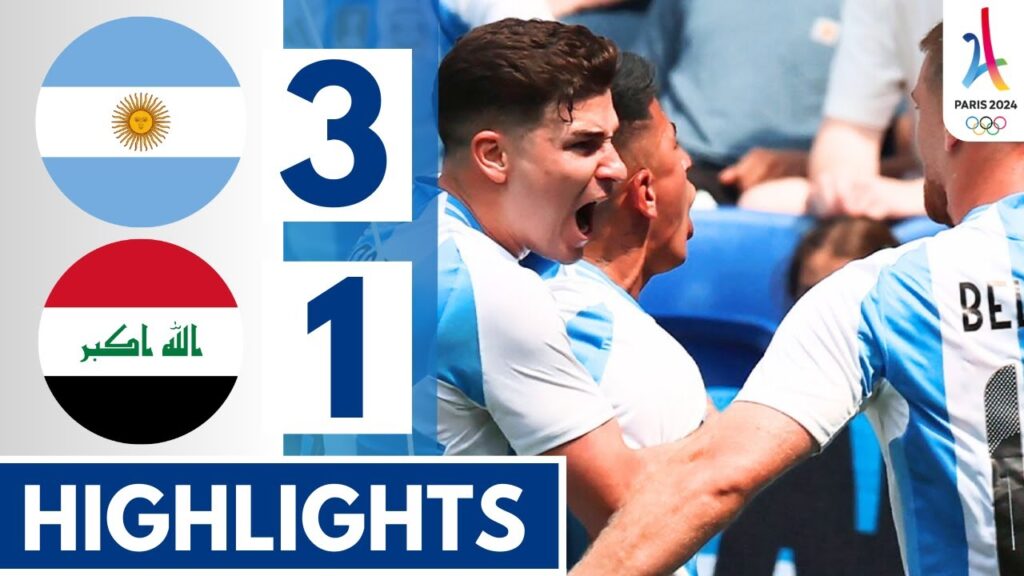 🔵Argentina vs Iraq (3-1) Extended HIGHLIGHTS || Paris Olympics 2024!