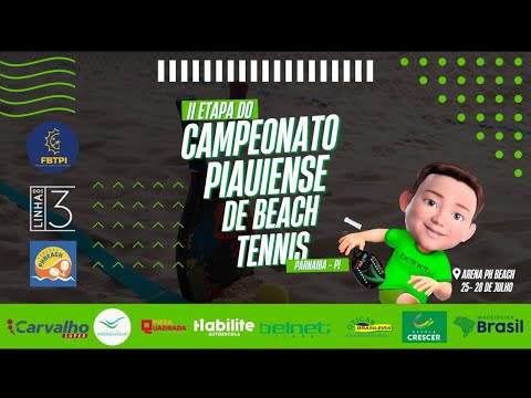 FINAL CATEGORIA OPEN, IVAN/BOJAN X STIVIE/JOSÉ, 2ª ETAPA PIAUIENSE DE BEACH TENNIS FBTPI.