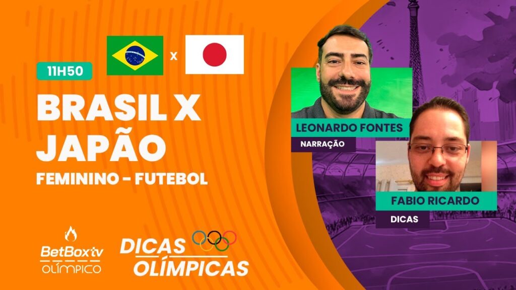 BRASIL X JAPÃO - FUTEBOL DICAS AO VIVO - PARIS 2024 - 28/07/2024