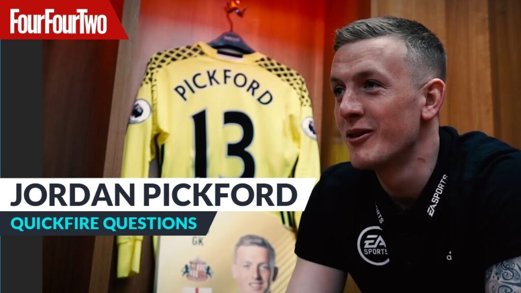 Jordan Pickford | "I'd like to go to dinner with Tom Hardy!" | Quickfire Questions