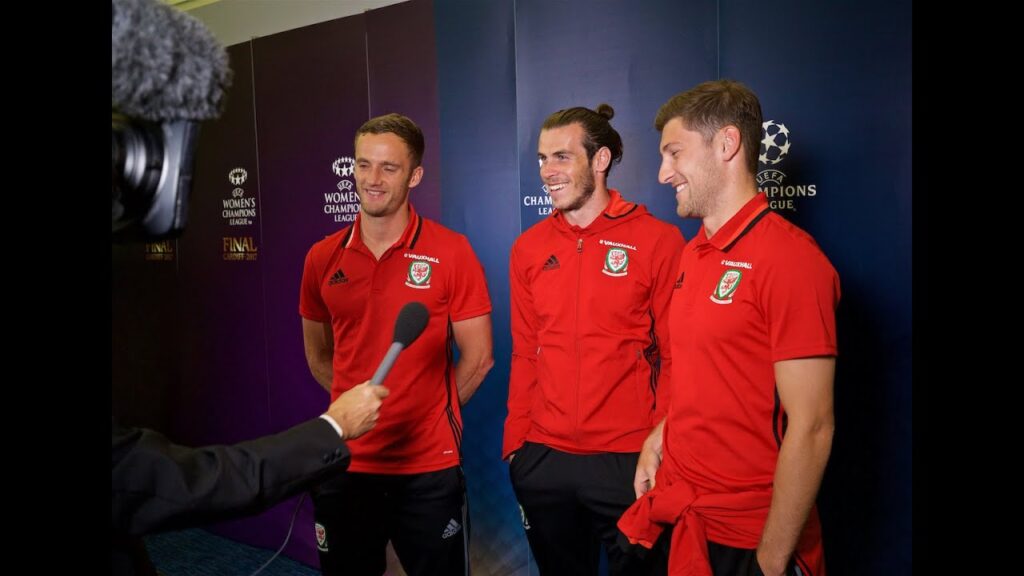 Gareth Bale, Ben Davies and Andy King on 2017 Champions League Final