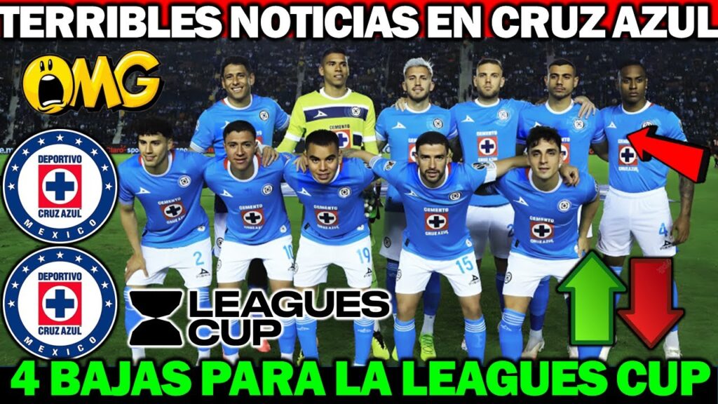 ✅🚨 ATENCIÓN | ¡Confirman 4 BAJAS Sensibles en Cruz Azul Para su DEBUT en la Leagues Cup 2024!