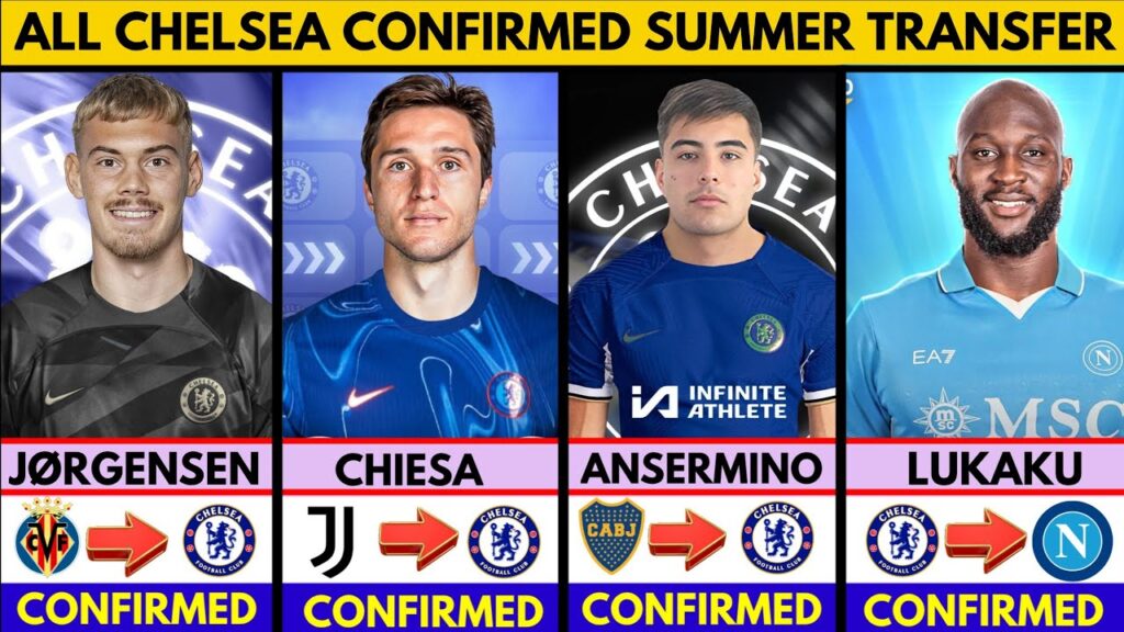 🚨 ALL CHELSEA CONFIRMED TRANSFER SUMMER 2024✅ Chiesa to Chelsea🔥 Lukaku to Napoli, Chiesa, Jorgensen