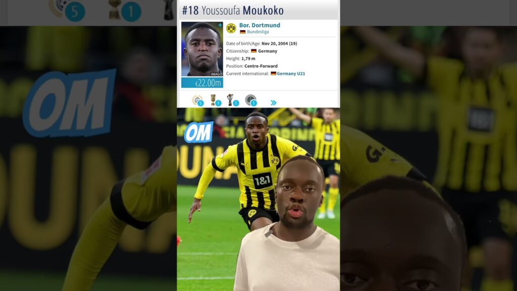 Youssoufa Moukoko á l’OM? #football #footballclub #transfernews #moukoko #om #olympiquedemarseille