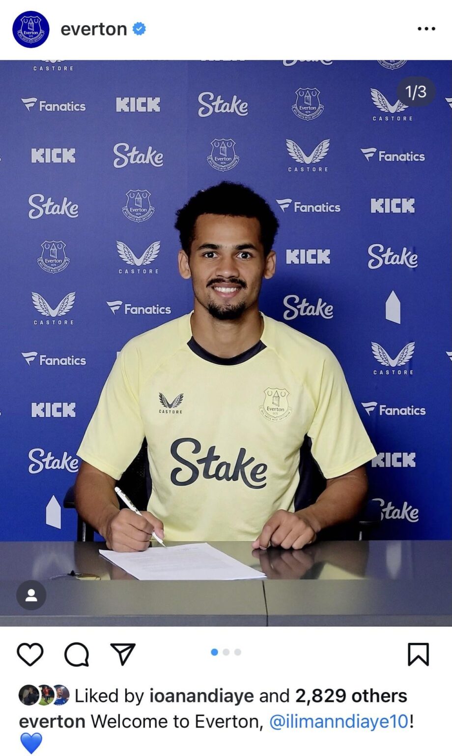 Iliman to Everton confirmed